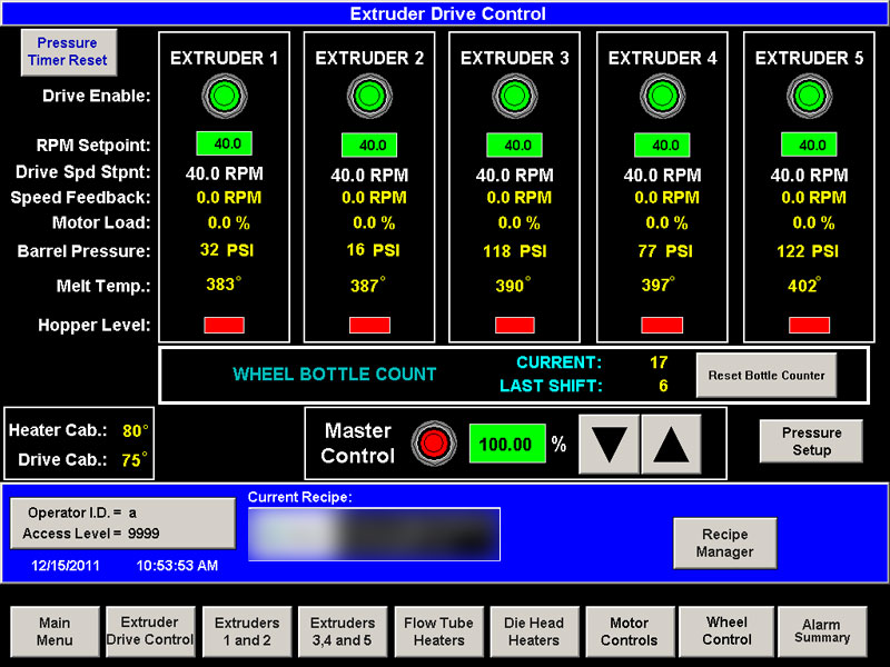 Extruder Drive Control