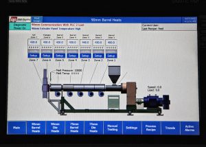 grooved feed extruder display